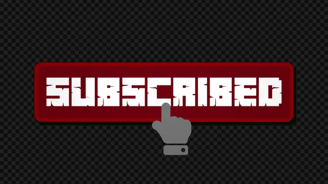 لوگو موشن سابسکرایب ماینکرافتی مدل 01 - logo motion minecraft
