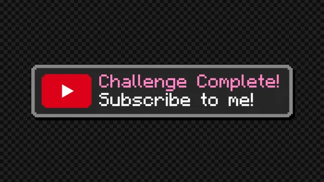 آیکون موشن چالش ماینکرافت سابسکرایب - icon motion challenge minecraft  subscribe
