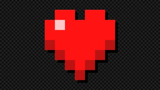 آیکون موشن قلب ماینکرافتی مدل 01 -   Icon Motion Heart Minecraft