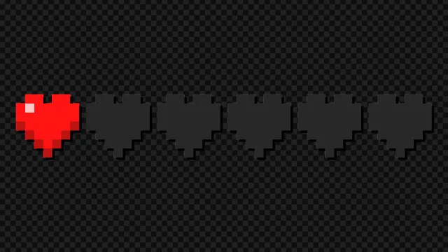 آیکون موشن قلب ماینکرافتی مدل 04 -   Icon Motion Heart Minecraft