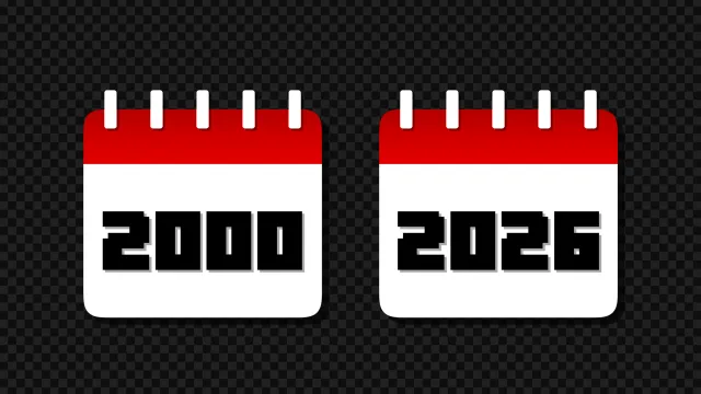 لوگو موشن سال های تقویم مدل 2000 تا 2026 - Logo Motion 