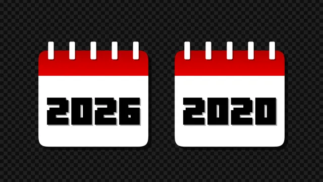 لوگو موشن سال های تقویم مدل 2026 تا 2020 - Logo Motion 